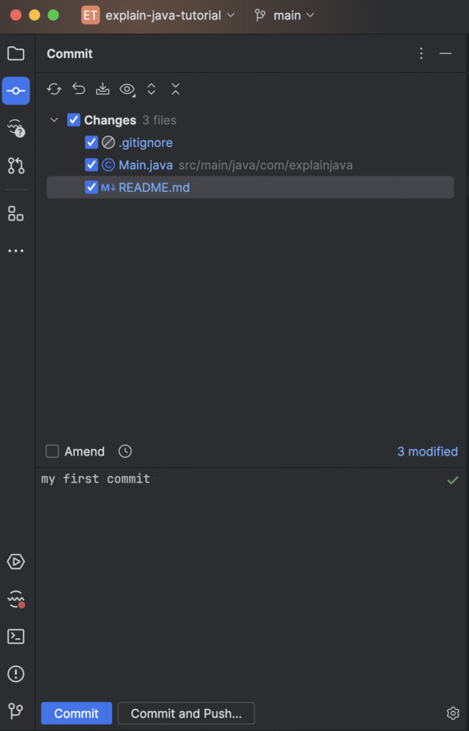 github tutorial first commit