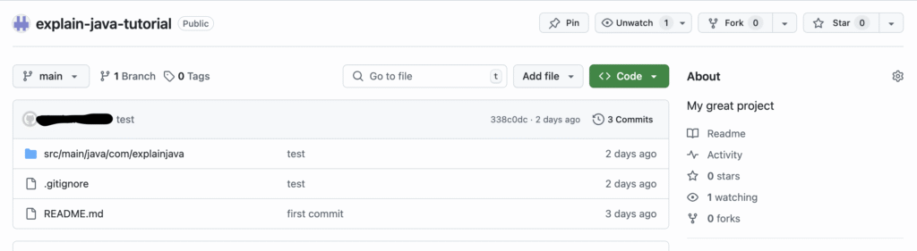 github tutorial repository