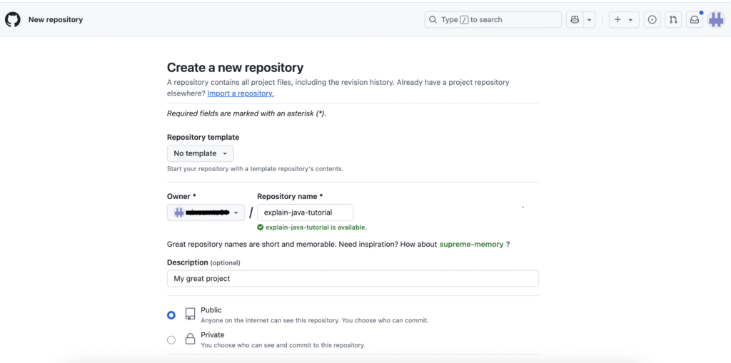 how to create a github repository